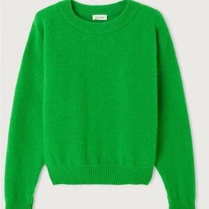 American Vintage Bright Green Crew Neck Sweater